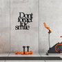 Wallity Dont Forget To Smıle Metal Decor Negro
